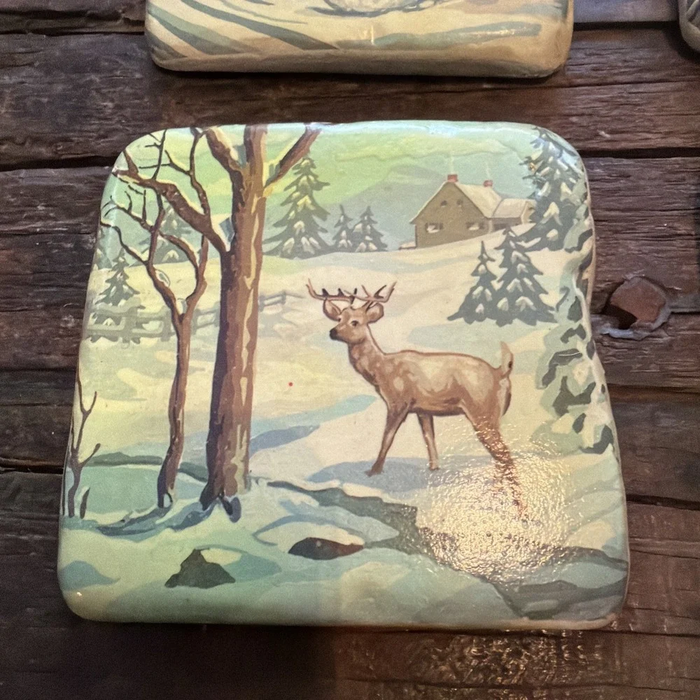 Chad Barrett Christmas Coasters Set Of 4!